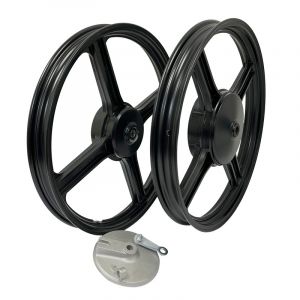 16 Zoll Felgensatz Schwarz Vespa Ciao/Bravo/SI