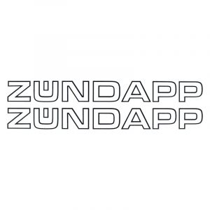 Aufklebersatz Zundapp 2 Stück 325MM