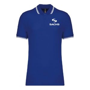 Polo Sachs Blau/Weiß