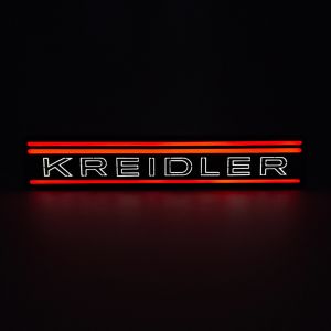 Lampe Kreidler Streifen LED Rot