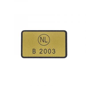 Zulassung Aufkleber Kreidler B2003 Gold