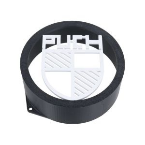 Schwungraddeckel mit Puch-Logo Weiß Hoch