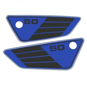 Aufklebersatz Blau - Seitenteil Yamaha FS1 DX