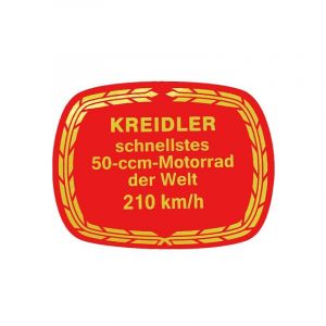 Aufkleber Kreidler 210KM/H 80X65MM