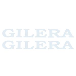 Gilera Wort Aufklebersatz Weiß Groß 320X55MM
