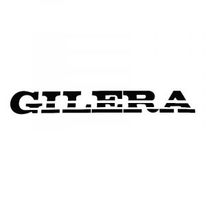 Aufkleber Gilera Turbo Schneiden Text Schwarz 230X30MM