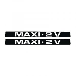 Aufkleber Maxi - 2 V Schwarz/Weiß 225X22MM