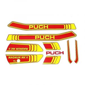 Aufklebersatz Puch Magnum MKII Rot/Gelb