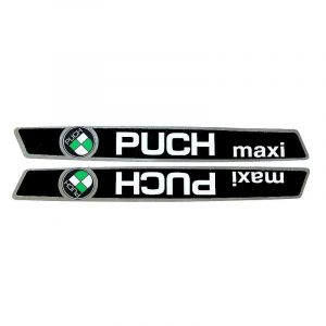 Tank Transfersatz Puch Maxi Classic Schwarz/Chrom