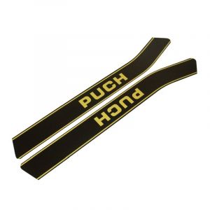 Tankaufklebersatz Puch Monza Schwarz/Gold 