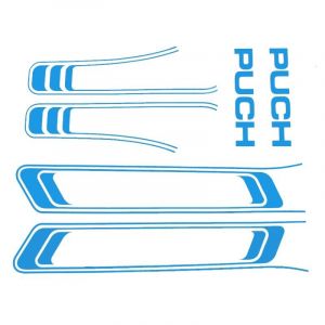 Aufklebersatz Puch Maxi Linien Blau