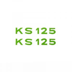 Aufklebersatz Text Zundapp KS125 Grün