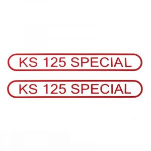Aufklebersatz Tank Zundapp KS125 Special Rot