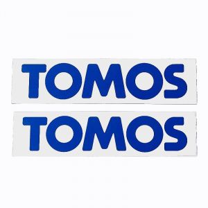 Aufklebersatz Tomos Blau/Weiß 200X50MM