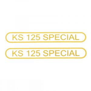 Aufklebersatz Tank Zundapp KS125 Special Gelb