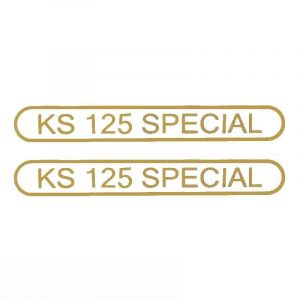 Aufklebersatz Tank Zundapp KS125 Special Gold