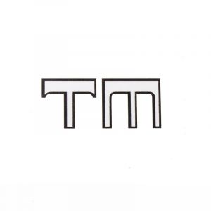 Rahmenaufkleber Kreidler TM Schwarz/Weiß
