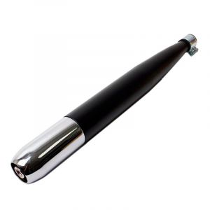 Auspuffdämpfer Universal Schwarz/Chrom 28MM