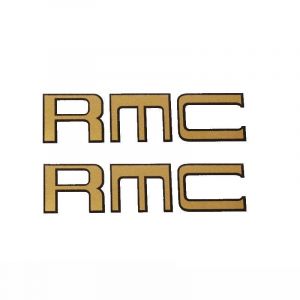 Rahmenaufkleber Satz Kreidler RMC Gold/Schwarz 70X20MM