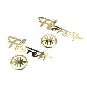 Emblemen Satz Tank Messing Kreidler