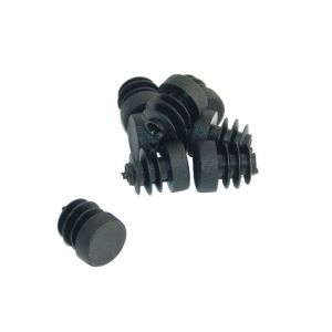 Dop kunststof Zwart 14MM