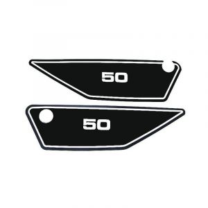 Seitenteilaufkleber Yamaha FS1 1J5 Schwarz/Weiß