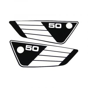 Seitenteilaufkleber Yamaha FS1 3E9 Schwarz/Weiß
