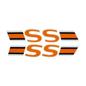 Aufklebersatz SS Orange/Schwarz Yamaha