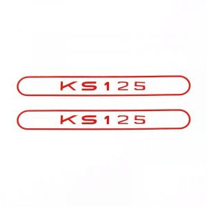 Aufklebersatz Tank Zundapp KS125 Rot