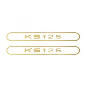 Aufklebersatz Tank Zundapp KS125 Gold