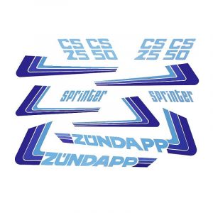 Aufklebersatz Zundapp Sprinter - Weiß-Version