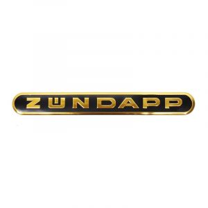 Tankemblem Zundapp Schwarz/Gold