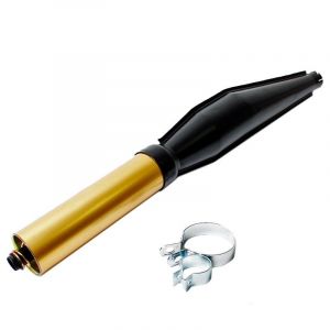 Auspuffdämpfer Cross Schwarz/Gold 32MM Universal