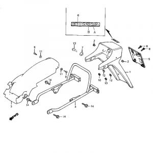 Hinter Schutzblech Honda MB50