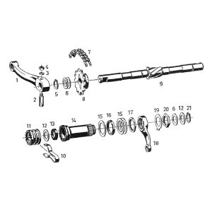 Pedalwelle Sachs 50/3