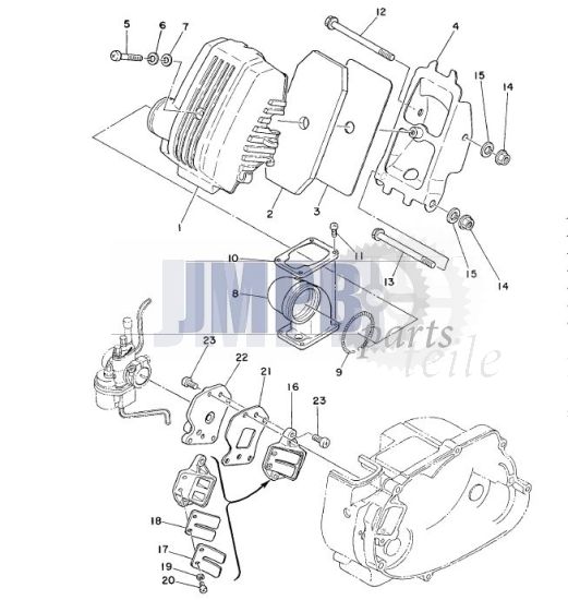 Einlass / Filter Yamaha FS1 DX