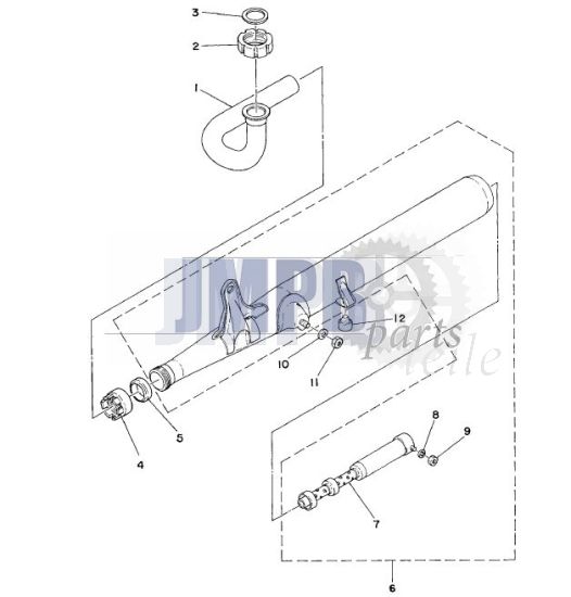 Auspuff Yamaha FS1 DX