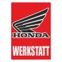 Werkstatt Aufkleber Honda Deutsch