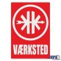 Vaerksted Aufkleber Kreidler Danish