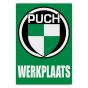 Werkplaats Aufkleber Puch Niederländisch