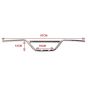 Lenker Moto Cross Universal - Chrom Ohne Logo
