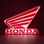 Lampe Honda Logo LED Rot/Weiß