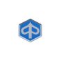 3D Aufkleber Piaggio Emblem Sechsecke 32X38MM