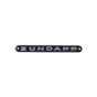 Emblem Zundapp Aluminium Schwarz