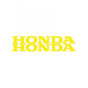 Aufklebersatz Honda Wort Gelb 12CM