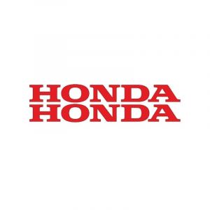 Aufklebersatz Honda Wort Rot 12CM