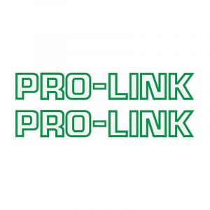 Aufklebersatz Pro-Link Grün auf Transparent 26CM