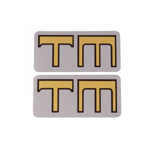 Aufklebersatz Kreidler TM Gold auf Silber 25X49MM