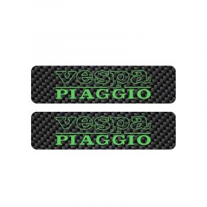Tankaufkleber Vespa Piaggio Karbon/Grün