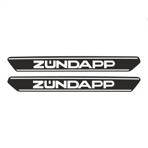 Tankaufkleber Zundapp ZD40 Schwarz/Weiß